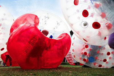 Bubble soccer in Hamburg