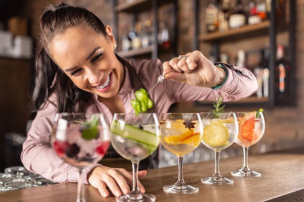 Gin tasting