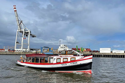 Party boat in Hamburg