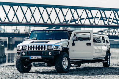 Hummer H2 stretch limousine in Hamburg